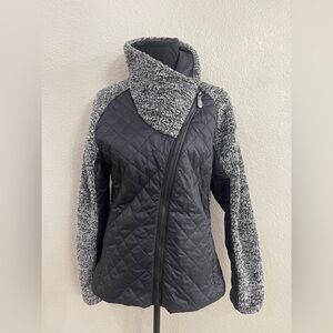 Alp N Rock Women's Quilted Jacket fleece size 4 gray and black